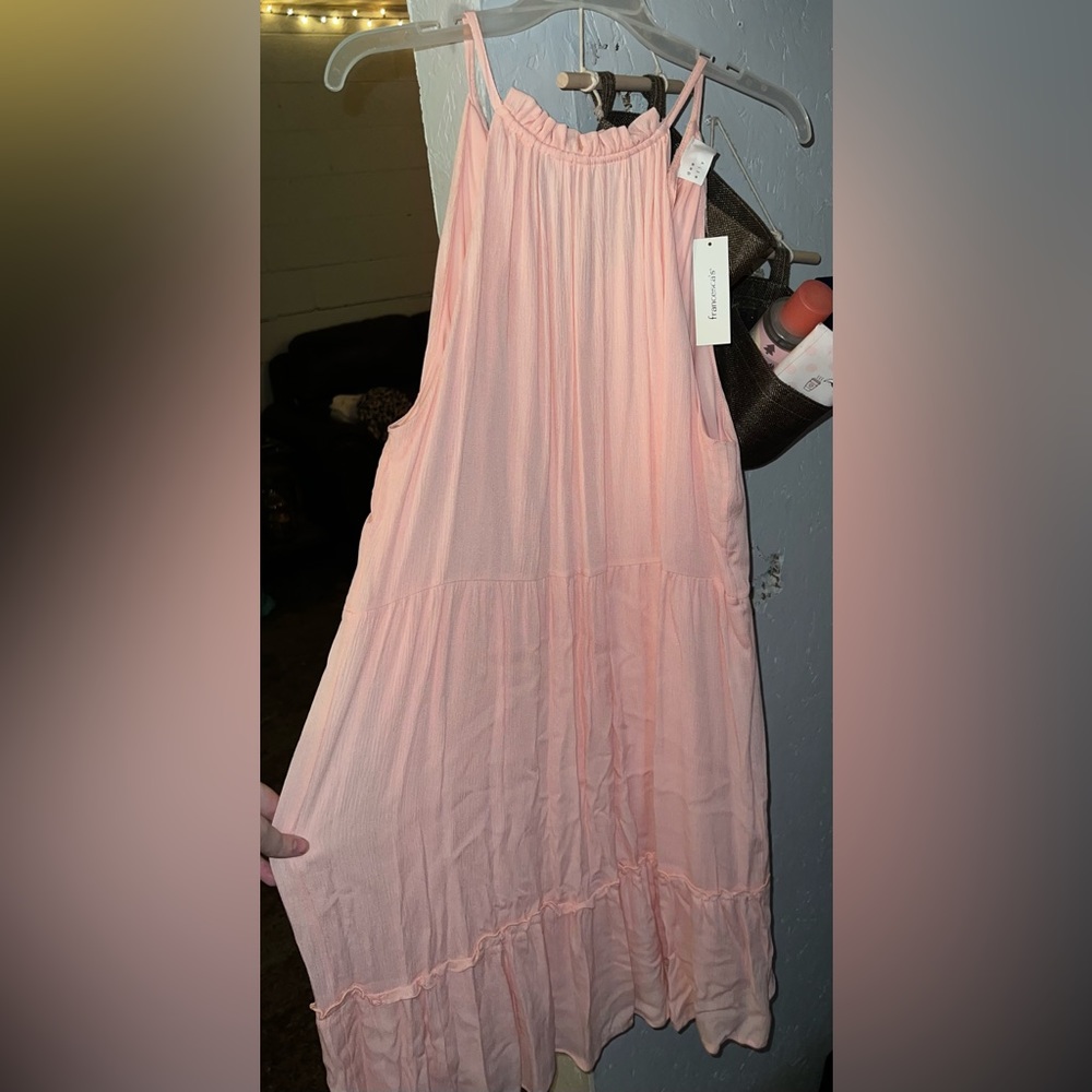 Brand new with tags Francesca’s pink dress. Size XL